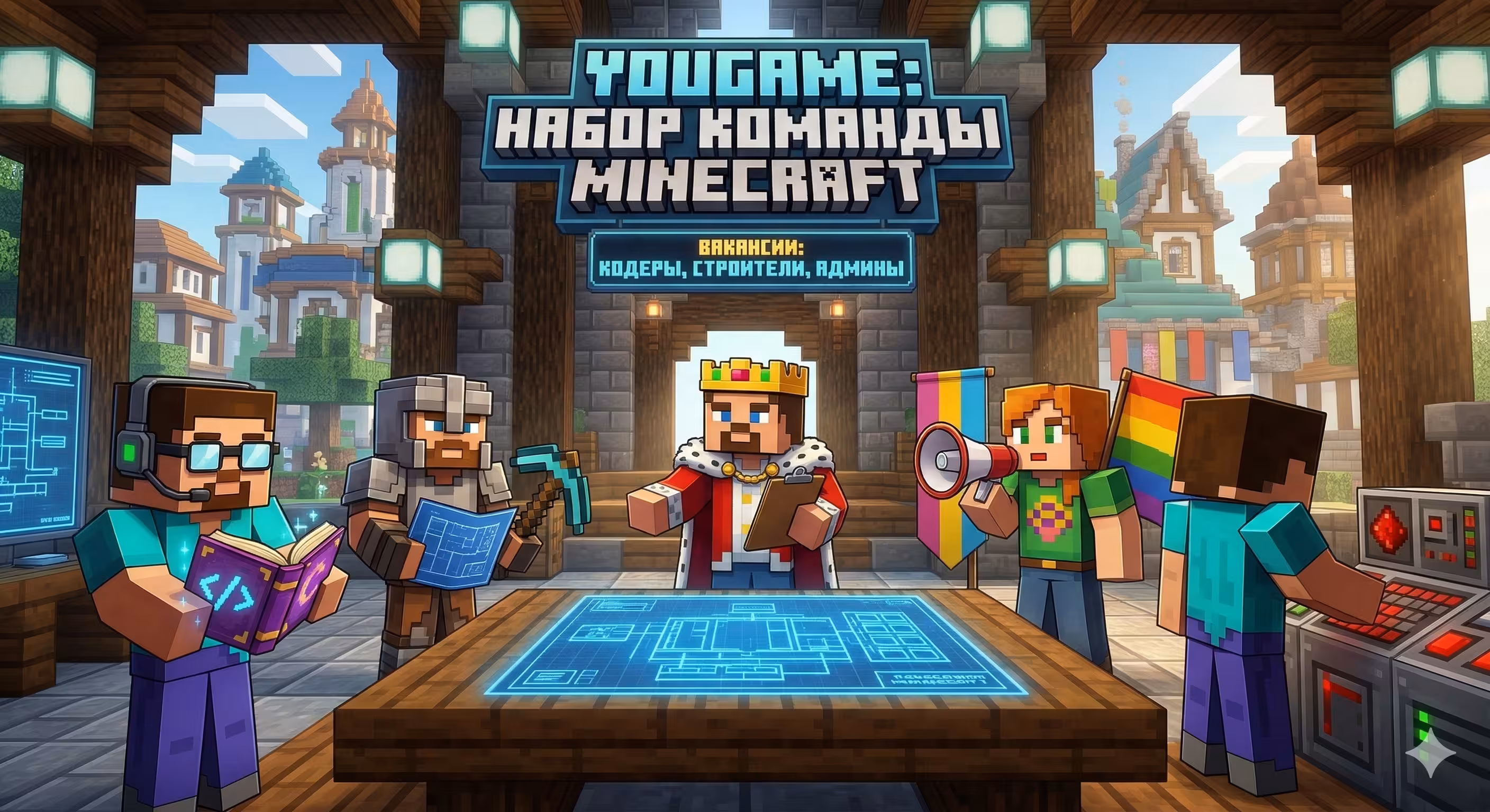 Поиск команды для сервера Minecraft